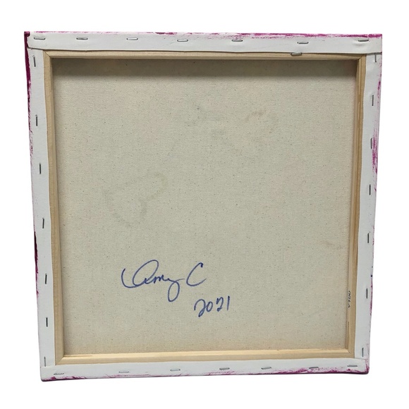 HANDCRAFTED VIBRANT GRAFFITI HEARTS & LOVE POP ART MULTICOLOR - Picture 8 of 8